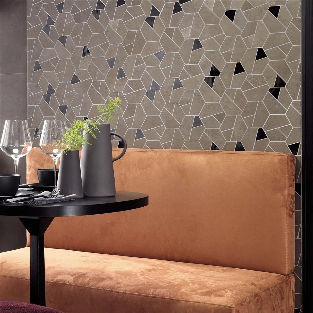 Atlas Concorde Boost Smoke Matt 25x28,5 Mosaico Hex Black