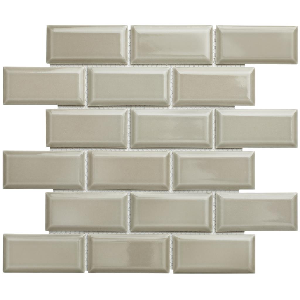 TMF Paris PAME144 Light Grey Glossy 4,5x9,5 29,1x29,6 Rectangle