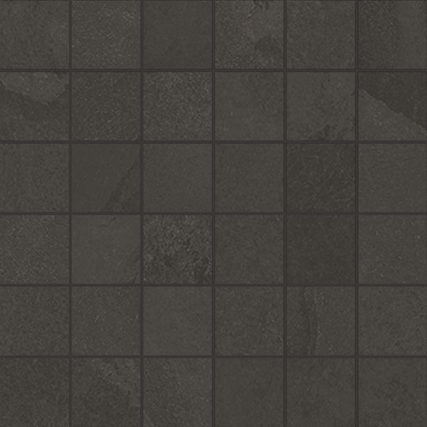 Unicom Starker Brazilian slate Rail black Naturale 5x5 30x30 Mosaico