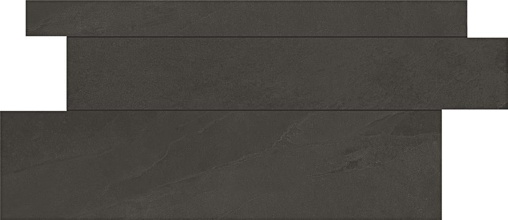 Unicom Starker Brazilian slate Rail black Naturale 30x60 Plank