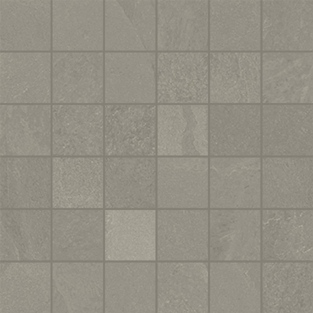 Unicom Starker Brazilian slate Silk grey Naturale 5x5 30x30 Mosaico