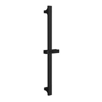 Wolfsburg Dex glijstang mat zwart 70cm met handdouche en doucheslang