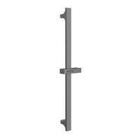 Wolfsburg Dex glijstang gunmetal licht grijs 70cm met handdouche en doucheslang