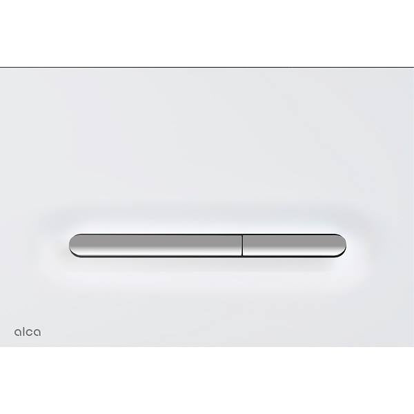 Alca Linka mat wit / mat chroom bedieningsplaat t.b.v. AM101, AM118 en AM1101