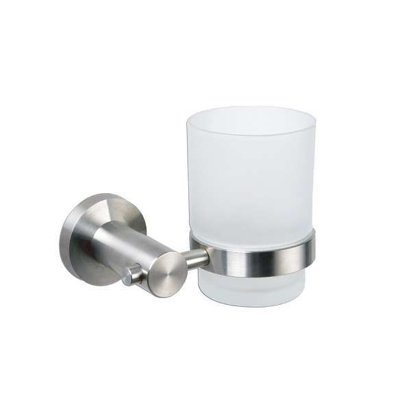 Dutler Brigitta glashouder RVS glans met glas mat