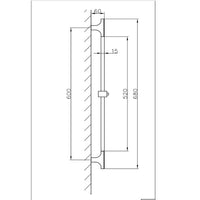 Wolfsburg Dex glijstang gunmetal licht grijs 70cm met handdouche en doucheslang
