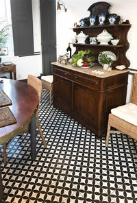 Kerion Neocim Classic Fleur Noir 20x20 Décor